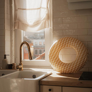 Круг надувной Mrs. Ertha "Speckled Diamond", песочные ромбики, 45 см